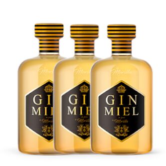 3 bouteilles de miel de gin